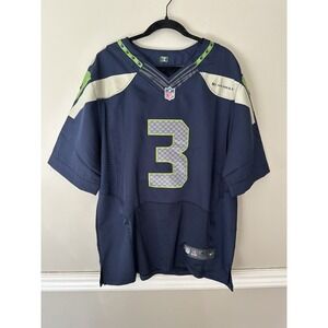 Nike On Field Seattle‎ Seahawks Russell Wilson #3 STITCHED NFL Jersey 40 Size M